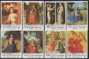 Turks & Caicos Islands 1991 Christmas - Religious Paintings by Gerard David CTO