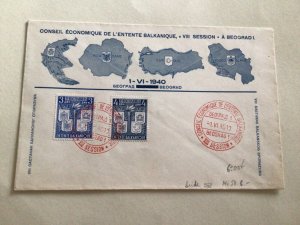 Yugoslavia 1940 Beograd stamps cover A11286