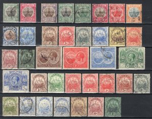 Bermuda 1902-34 Ships + GV Types Better Used Selection 37 Stamps CV$238