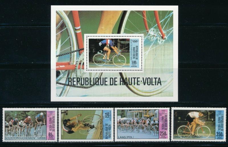 Burkina Faso - Moscow Olympic Games MNH Sports Set (1980)