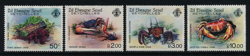 Seychelles Zil Elwannyen Sesel 84-7 MNH Crabs, Marine Life