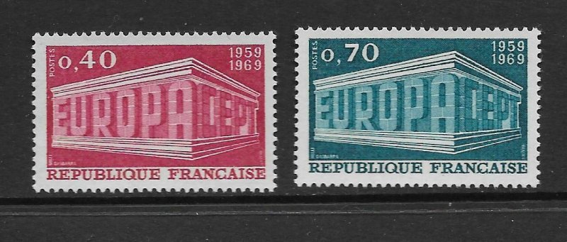 FRANCE - EUROPA 1969 - SCOTT 1245 TO 1246 - MNH