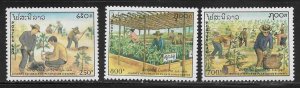 Laos 1049-51 Arbor Day Mint NH