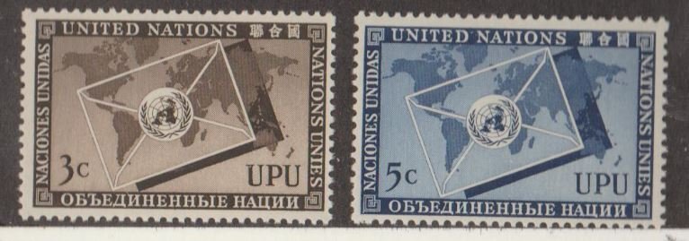 United Nations Scott #17-18 Stamps - Mint NH Set