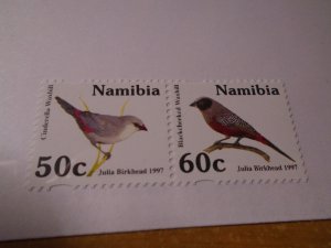 Birds   Namibia  #  834-35  MNH