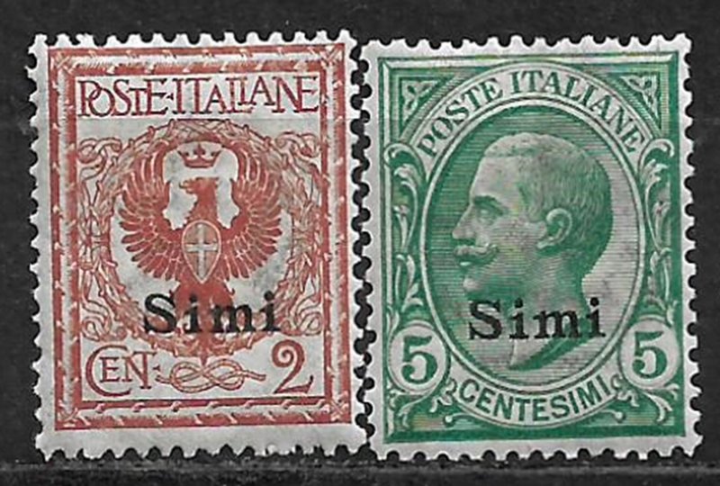 COLLECTION LOT OF 2 ITALY OFFICES SIMI MH 1912+ CV = $56 2 SCAN