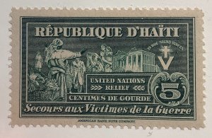 Haiti 1945 Scott RA5 MH - 5c, UNRRA, United Nations relief