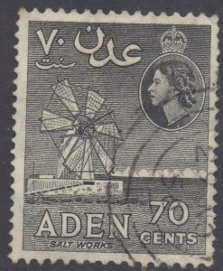 Aden Scott 54 - SG61a, 1953 Elizabeth II 70c used