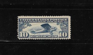 US Stamps: #C10; 10c 1927 Lindbergh Airmail Issue; Mint Never Hinged