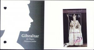 Gibraltar 70 Years Platinum Jubilee Queen 1 Val  Presentation Pac 2022 MNH #2