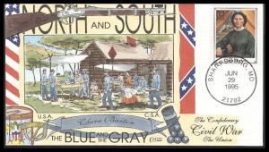 #2975c Clara Barton Collins FDC