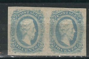 US CSA 11a Milky Blue Pair  VF 1863 SCV $110.00*