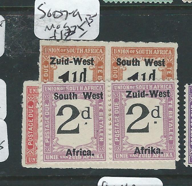 SOUTH WEST AFRICA (P2007B) POSTAGE DUE SG D7-9  MOG