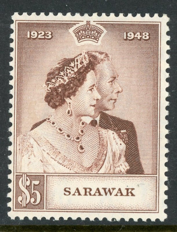 British Colony 1948 Sarawak Stamps Silver Wedding Set Scott #174-5 Mint G913 ⭐⭐⭐