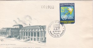 Colombia # C531, United Nations 25th Anniversary, First Day Cover