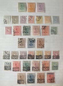1899-1902 Overprinted “Provisoire” Used and Some Mint as seen, All Hinged,VF