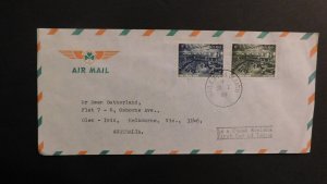 1969 Ireland Airmail First Day Cover FDC Dublin to Melbourne Victoria Australia