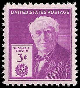 # 945 MINT NEVER HINGED THOMAS A. EDISON XF+