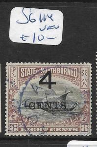 NORTH BORNEO  (PP3105B)  4C/8C  BOAT    SG 114    VFU