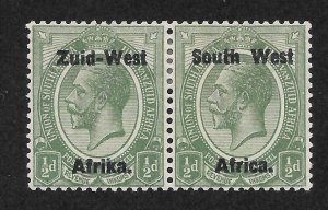 South West Africa Scott 1 Unused HOG - 1923 ½p Setting I Overprint - SCV $4.75