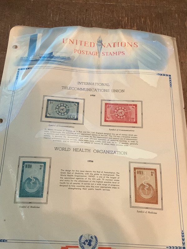 UNITED NATIONS MINT COLLECTION ON ALBUM PAGES