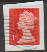 GB QE II Machin SG U2968d - 1st vermillion  - date code M14L - Source  S 