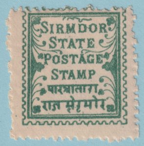 INDIA - SIRMOOR STATE 1  MINT HINGED OG * NO FAULTS VERY FINE! - DYO