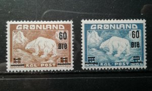 Greenland #39-40 mint hinged e1912.5617