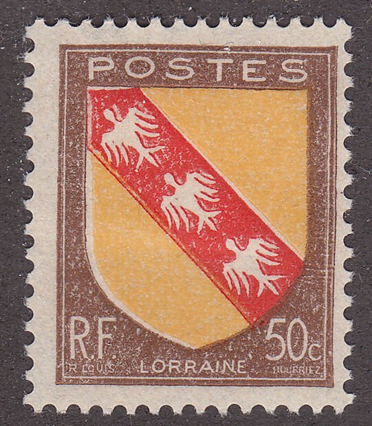 France 564 Lorraine Coat of Arms 1946