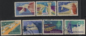 Thematic stamps ROMANIA 1960 BLACK SEA RESORTS 2769/75 used