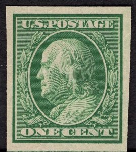 US #343 Extra Fine, Original Gum, Never Hinged.