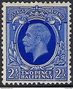 GREAT BRITAIN 1934-36 KGV 2½d Bright Blue SG443 MH