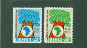 LIBERIA 497-8 MH BIN $1.95
