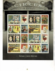 Vintage Circus Posters Forever US Postage Sheet #4898-4905 VF MNH