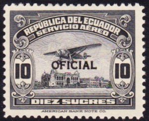 Ecuador #CO12 MH plane - 10s high value