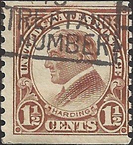 # 598 USED BROWN WARREN G. HARDING
