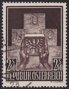 Austria - 1956 - Scott #610 - used - United Nations
