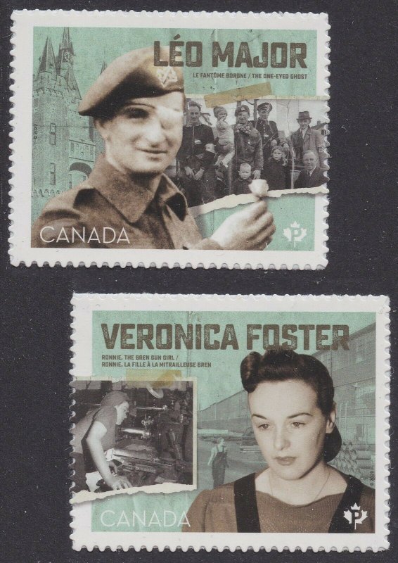 Canada 3240-3241 Victory in Europe V-E Day 'P' set (2 stamps) MNH 2020