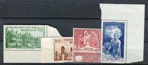FRENCH COLONIES; 1942-43 early Child Welfare + MINT MNH SET, Mauritanie