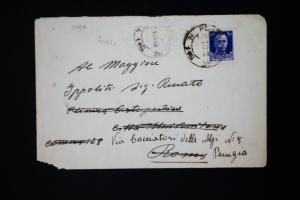 Italy 1943 Stamped Cover with Excellent Soldier's Drawing Used in Russia