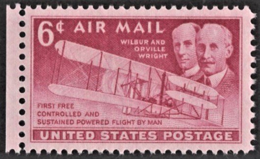 US C45 MNH VF 6 Cent Wright Brothers