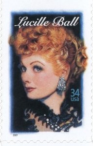 SCOTT 3523 LEGENDS OF HOLLYWOOD - LUCILLE BALL - (20) OG/MNH SHEET OF STAMPS