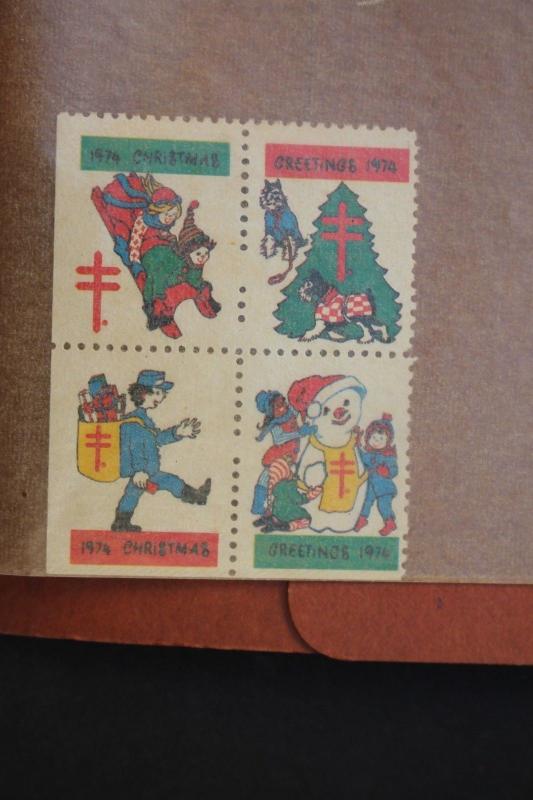 US Stamp Collection Christmas Seal  20 Different MNH Blocks (80 MNH Stamps)