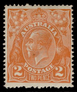 AUSTRALIA GV SG62a, 2d dull orange, M MINT. Cat £16.