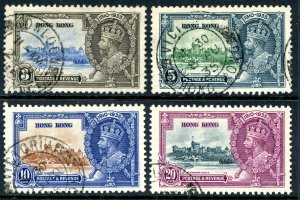 Hong Kong 1935 British KGV Silver Jubilee Scott #147-150 VFU U805 ⭐⭐⭐⭐⭐⭐