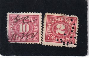 United States     #     R229 and R234     used   revenue stamps