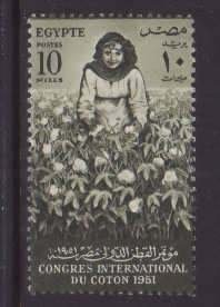 Egypt-Sc#290- id9-unused og NH set-Cotton-1951-