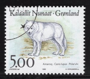 Greenland  #262  used  1993  native animals  5k