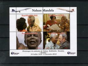 Nelson Mandela,Fidel Castro,4 Stamps Mint Sheet #II