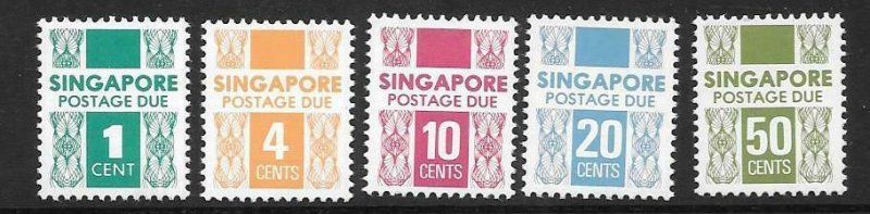 SINGAPORE SGD16/20 1978  POSTAGE DUES MNH